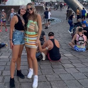 Skirt Colorful Crochet Set